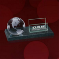 Granite Card Holder with Clear Globe - 4"x8"